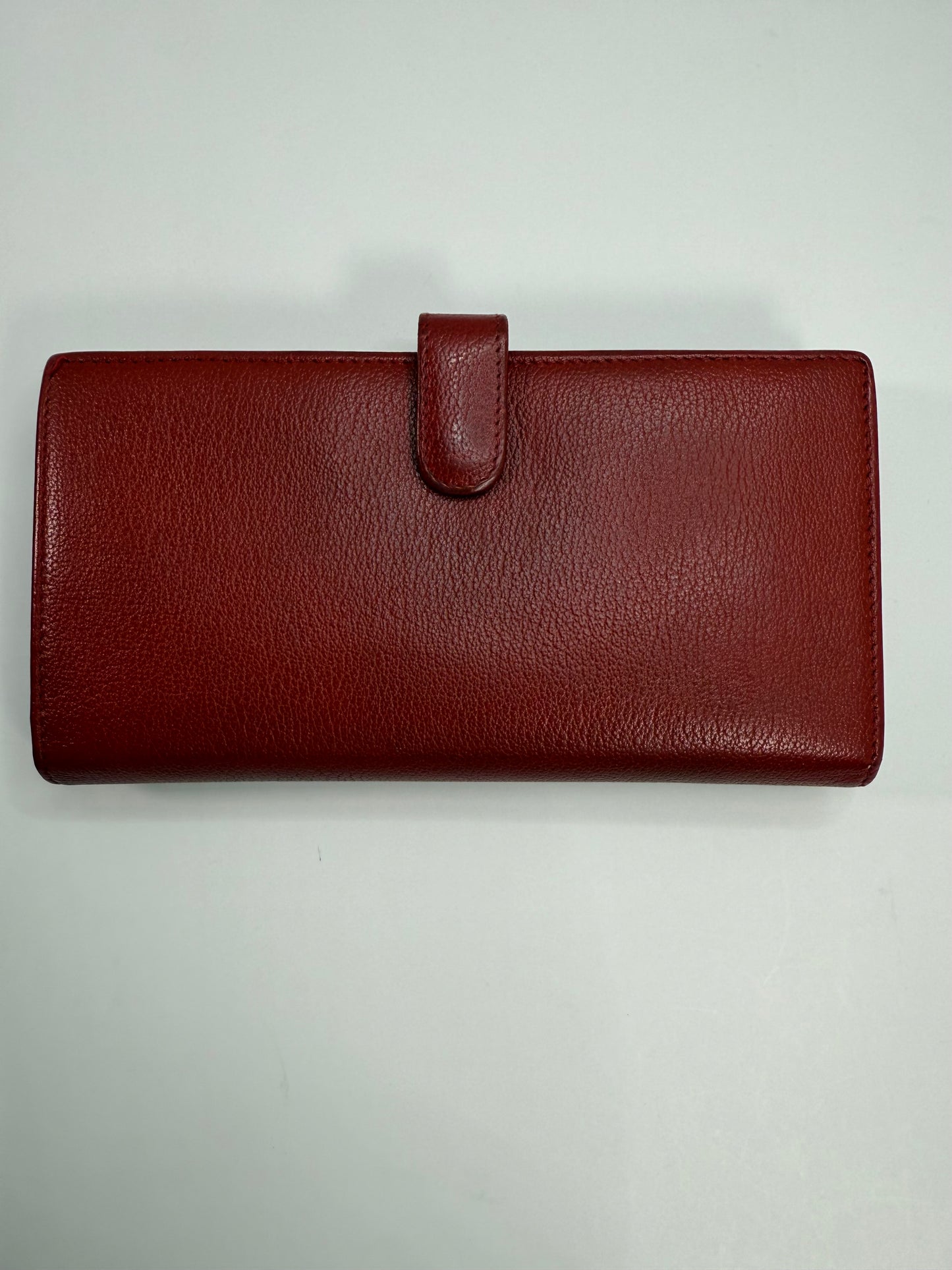 CHANEL Vintage Camellia Wallet Red