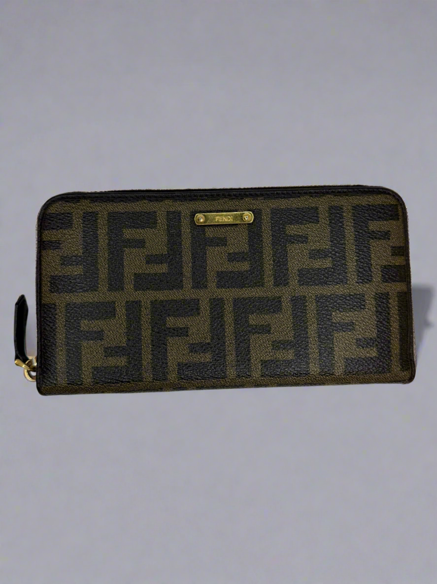 FENDI Zip Around Wallet