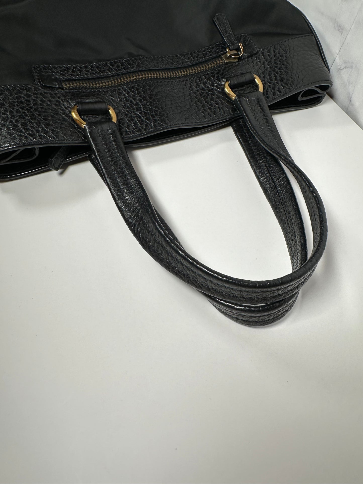 PRADA Pebble-Nylon Small Tote