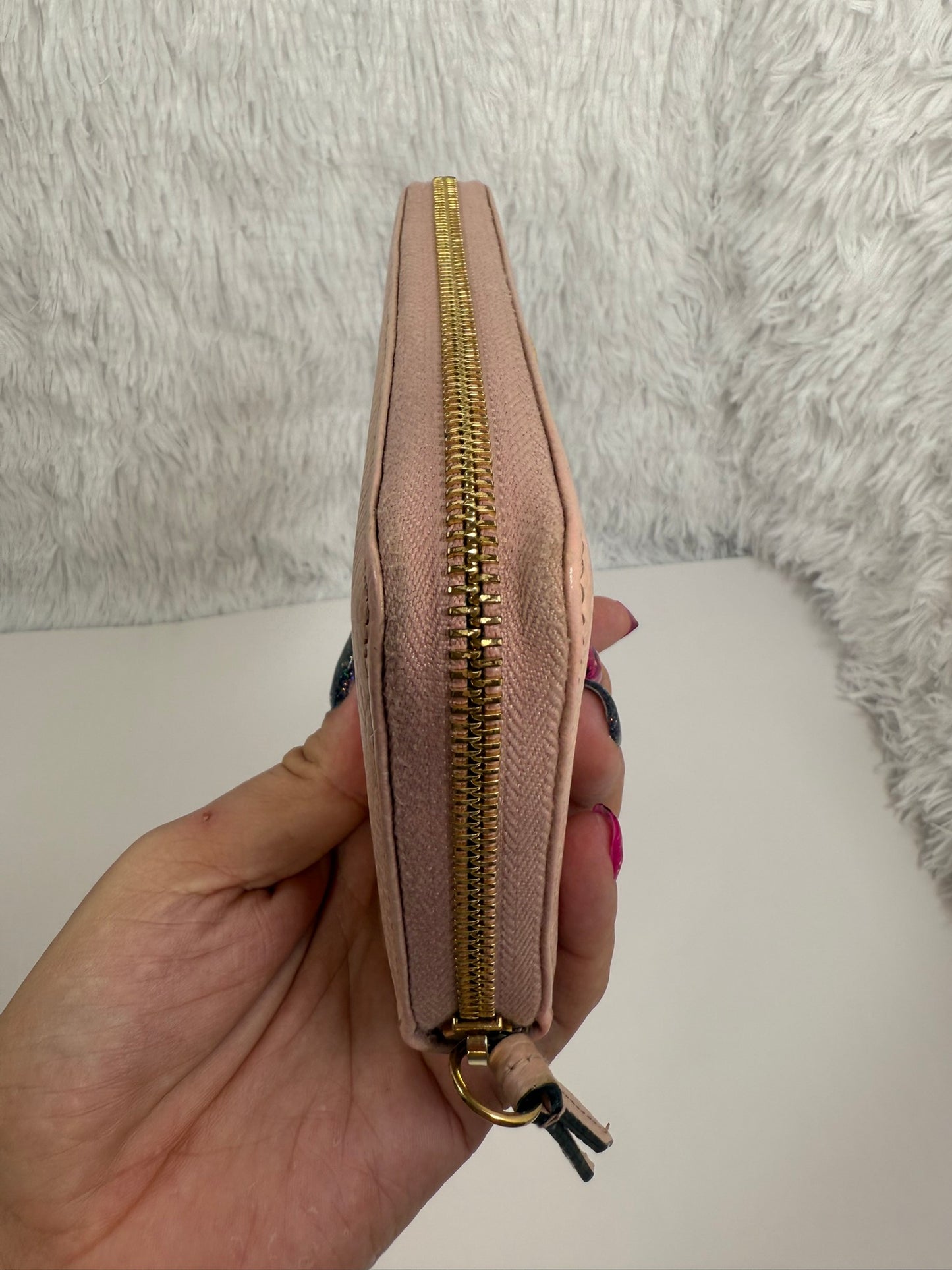 GUCCI Calfskin Wallet Pink