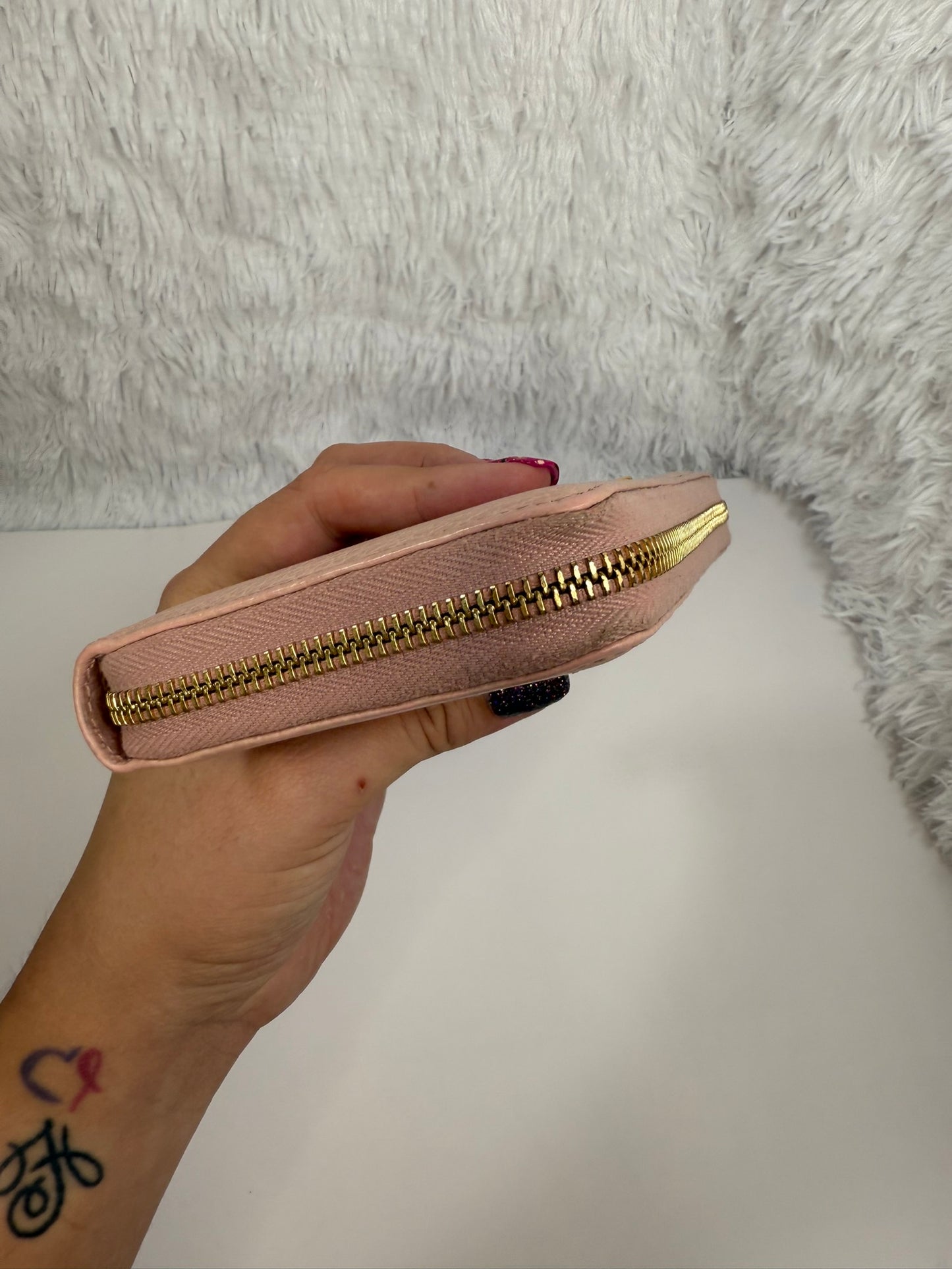 GUCCI Calfskin Wallet Pink