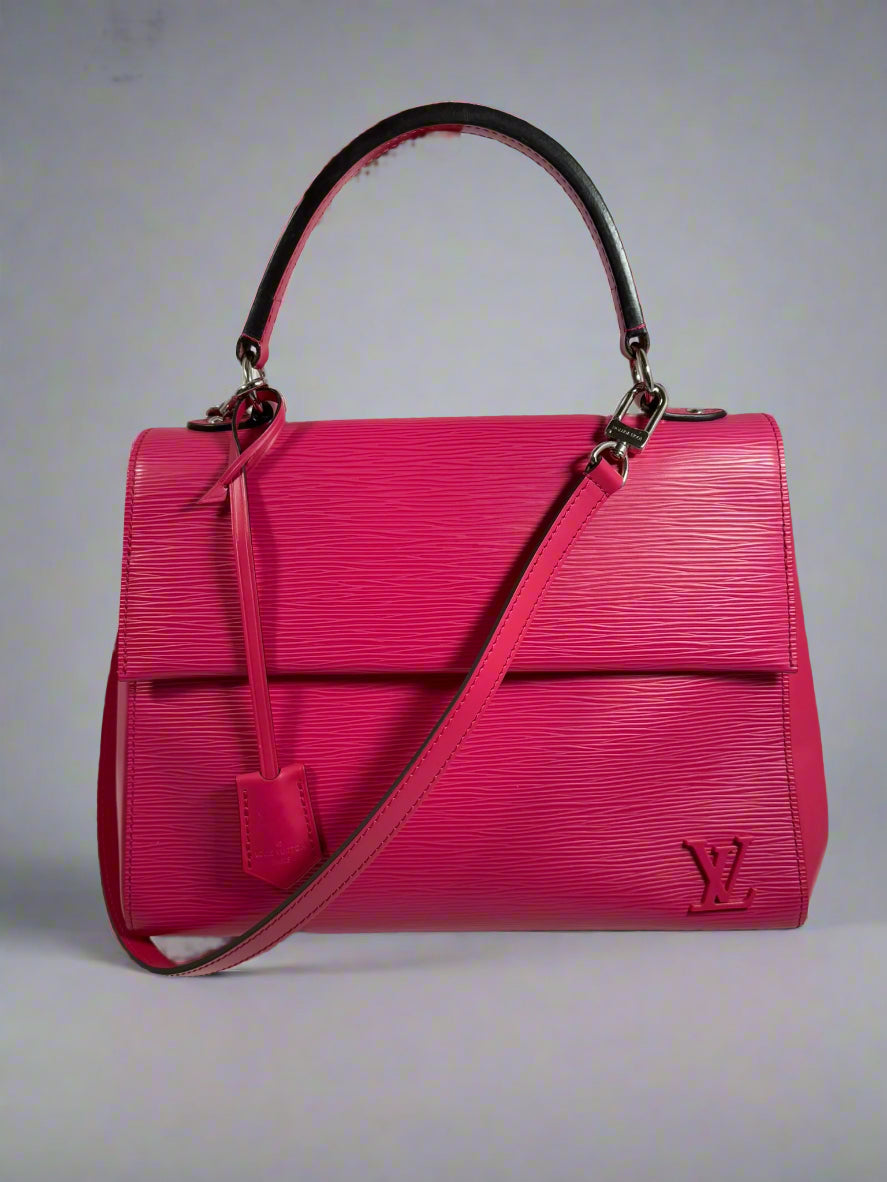 LOUIS VUITTON Cluny MM Epi Hot Pink