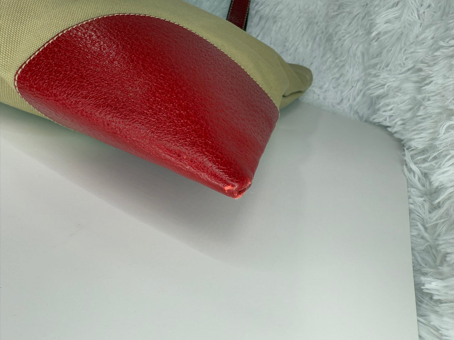 PRADA Vintage Canapa Red Tote