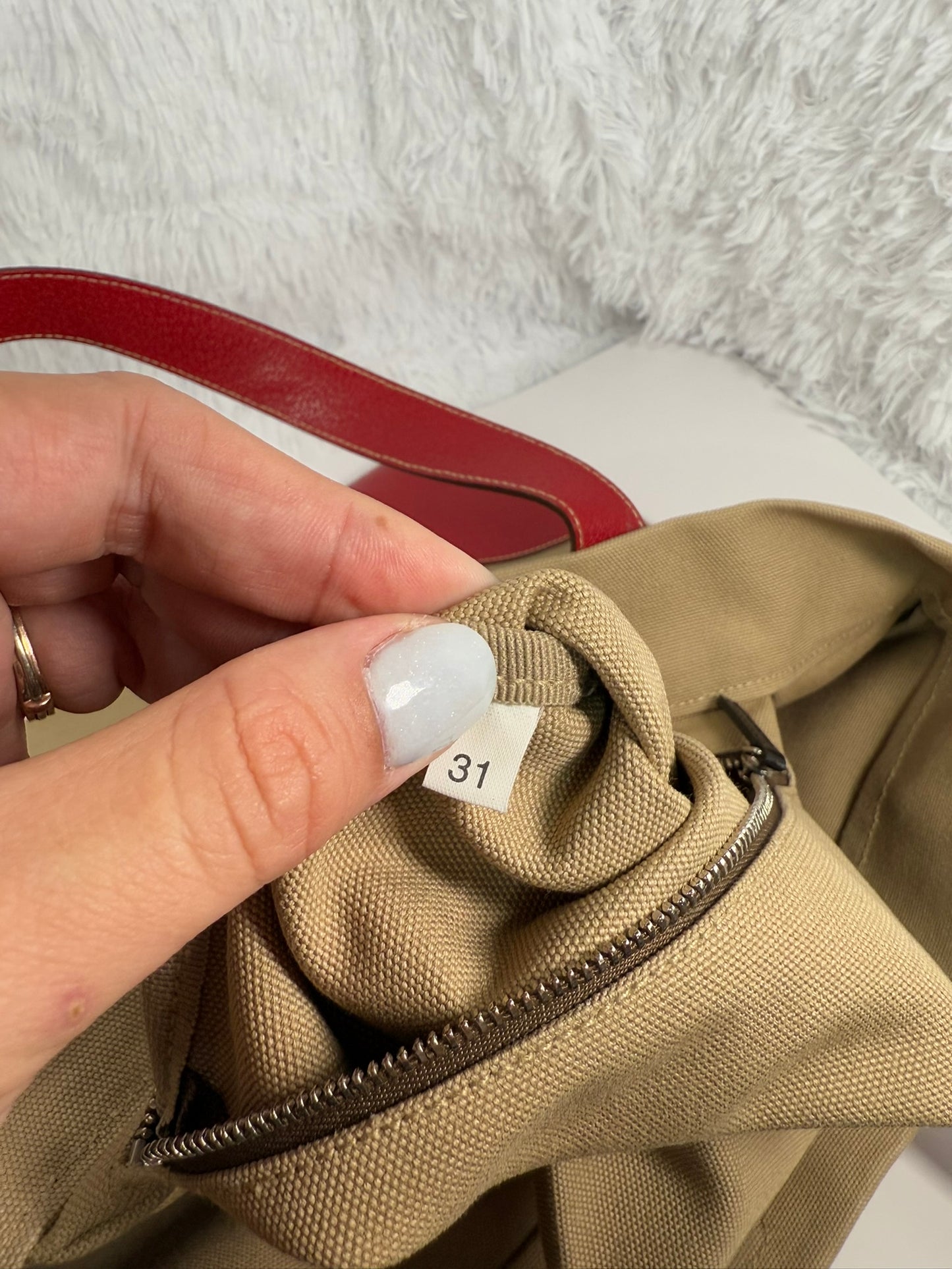 PRADA Vintage Canapa Red Tote