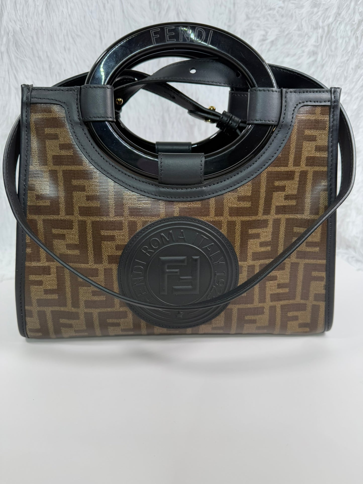 FENDI Zucca Runaway Shopper Handbag
