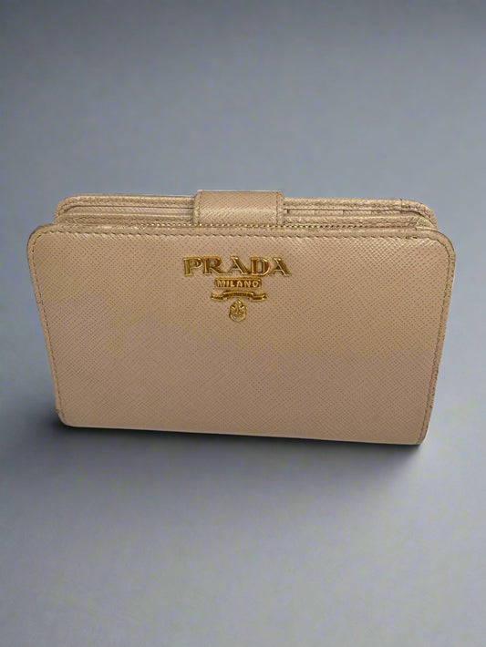 PRADA Compact Saffiano Wallet