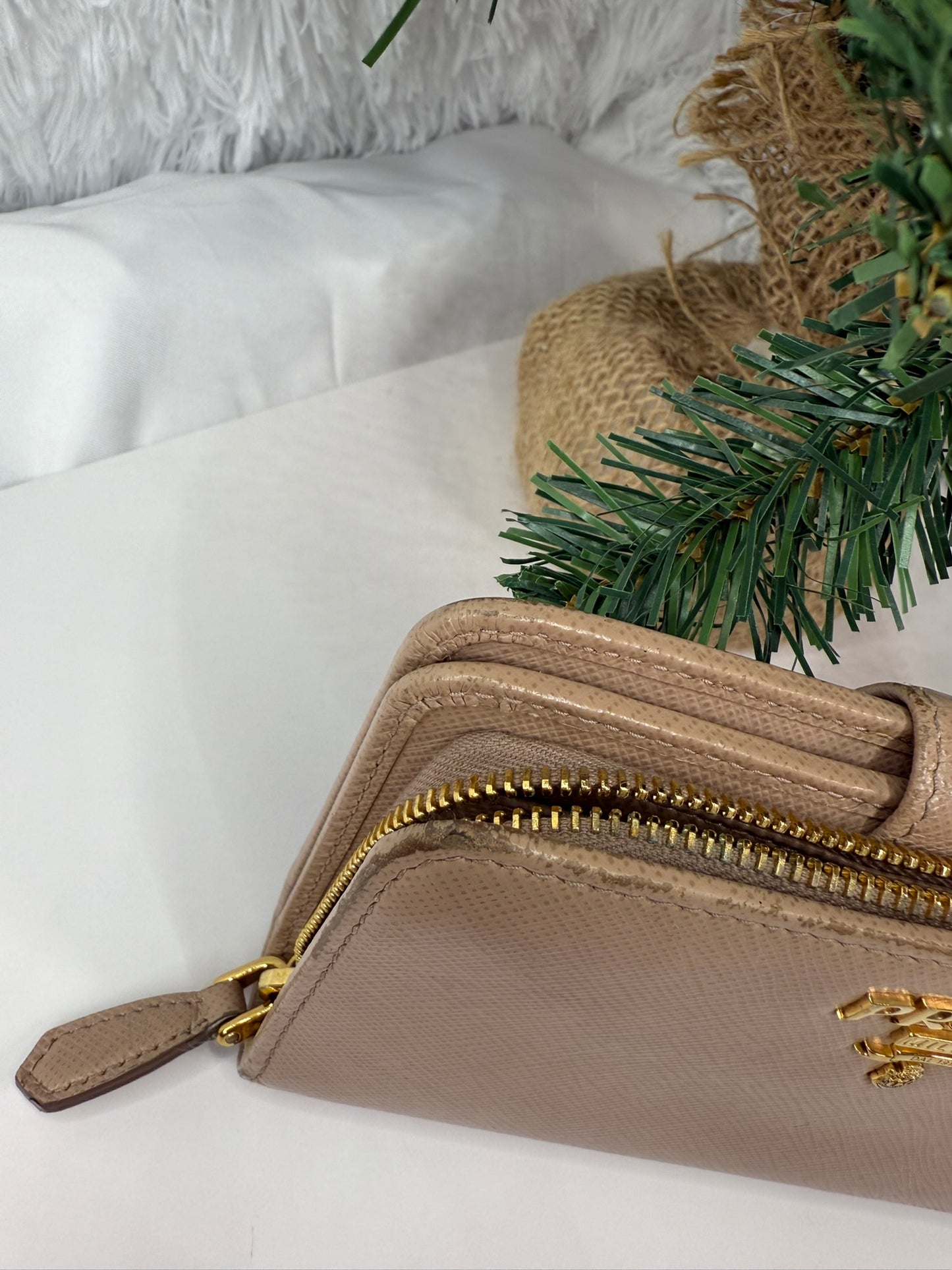 PRADA Compact Saffiano Wallet