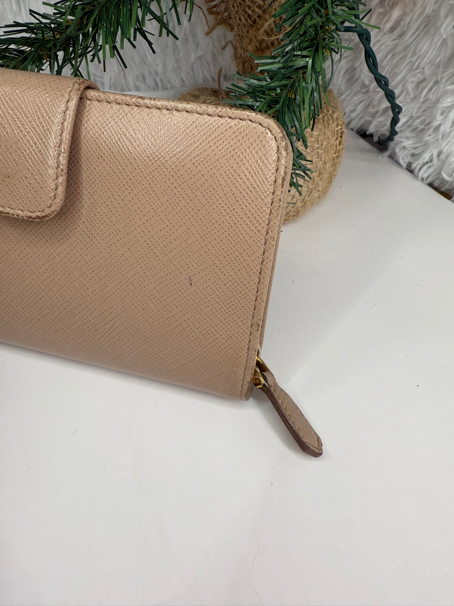 PRADA Compact Saffiano Wallet