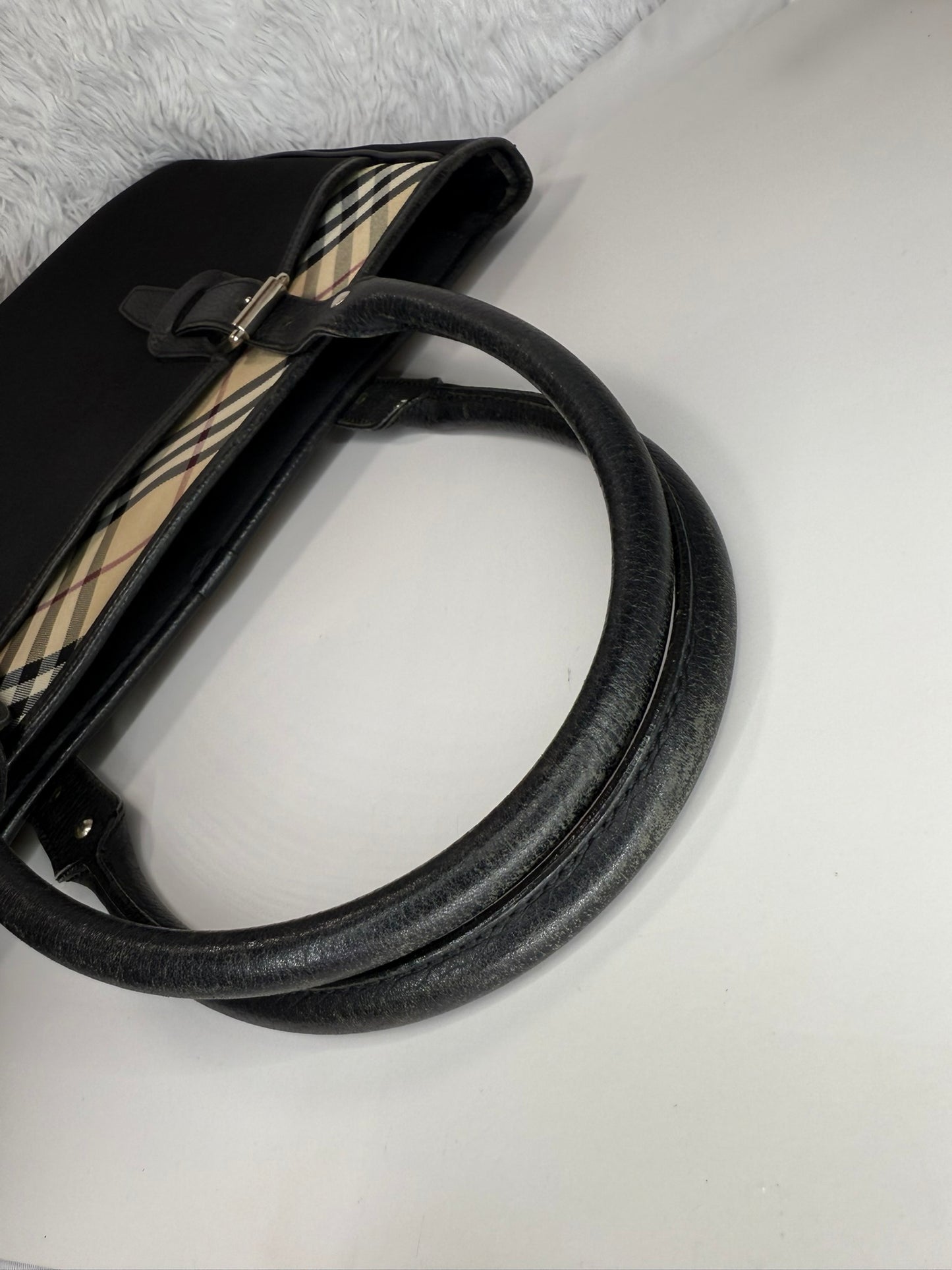 BURBERRY Nova Check Tote Bag