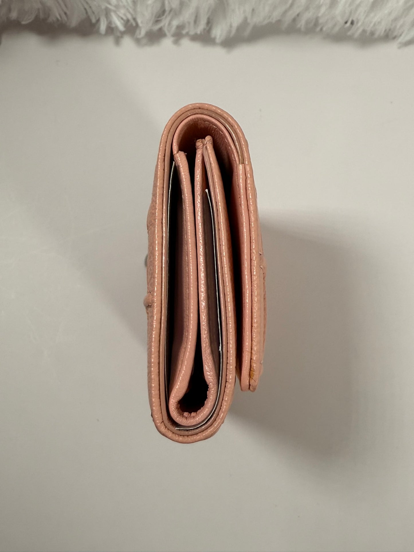 DIOR Diorama Trifold Wallet Blush Color