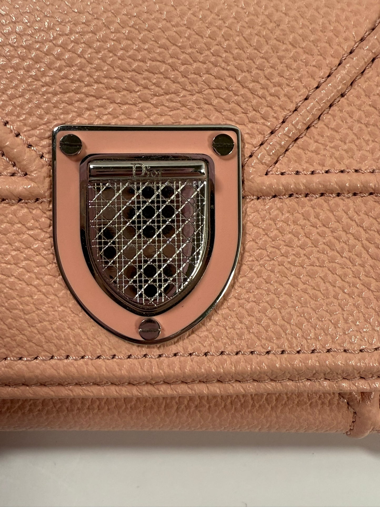 DIOR Diorama Trifold Wallet Blush Color