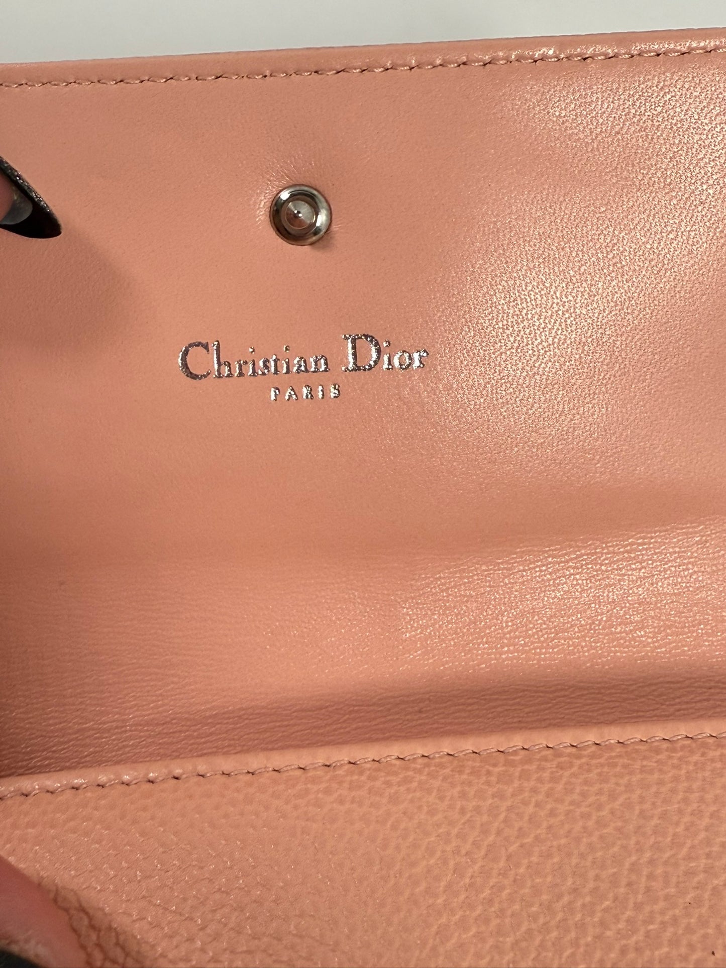 DIOR Diorama Trifold Wallet Blush Color