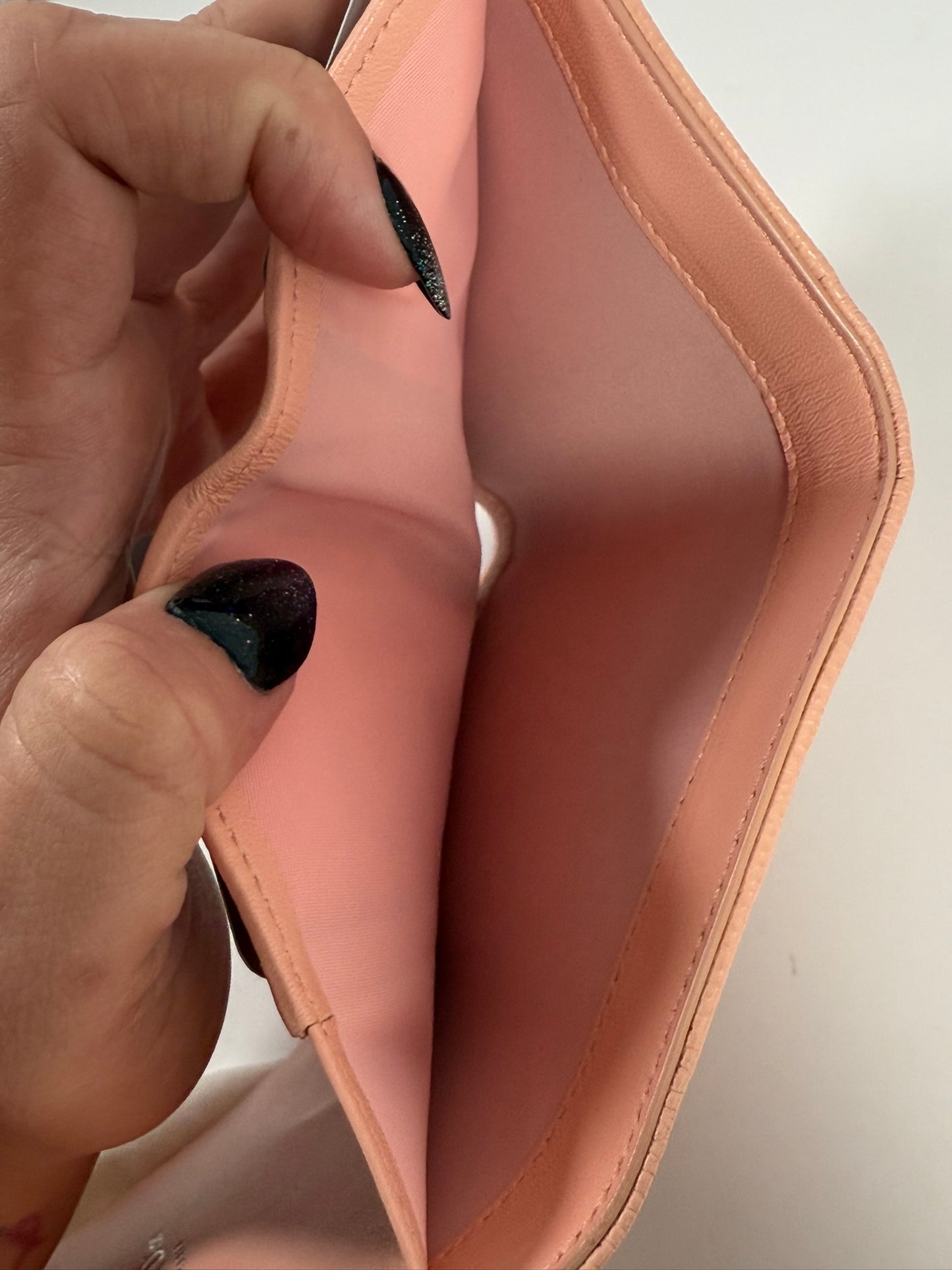 DIOR Diorama Trifold Wallet Blush Color