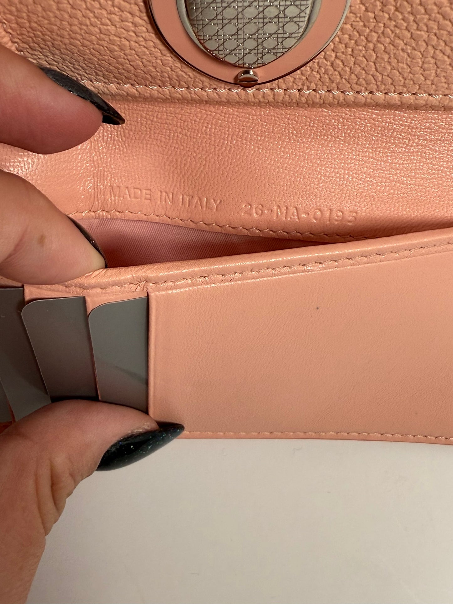 DIOR Diorama Trifold Wallet Blush Color