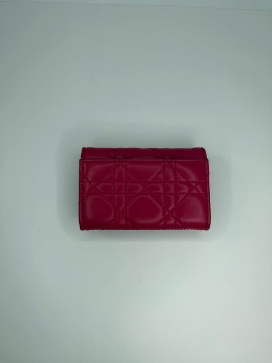 DIOR Mini Card Holder Fushia