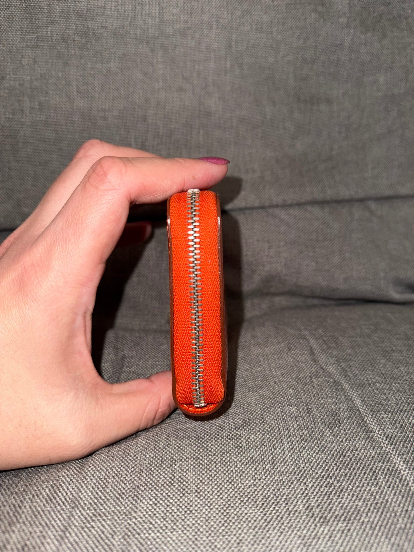 LOUIS VUITTON Compact Epi Orange Wallet
