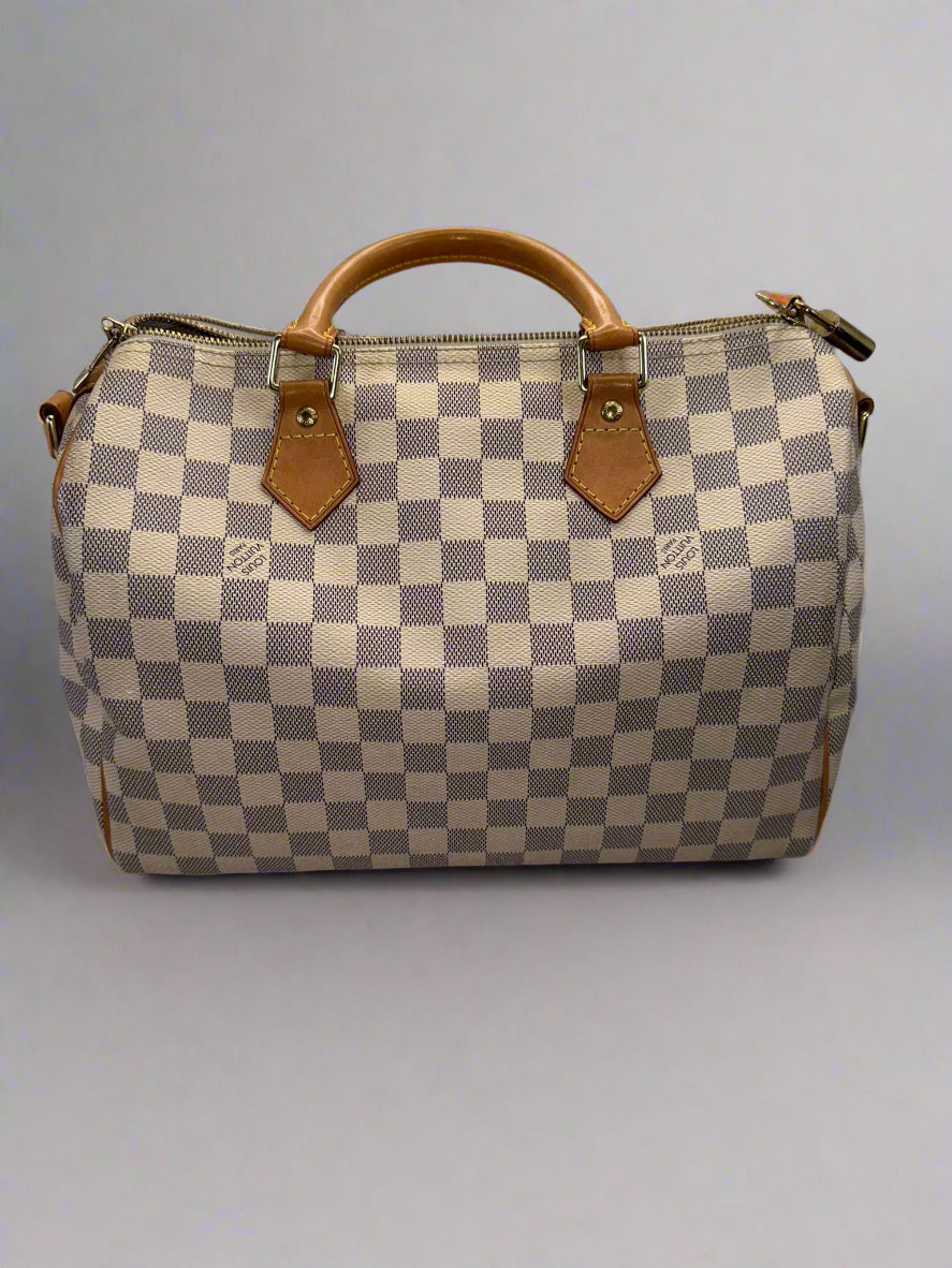 LOUIS VUITTON SPEEDY 30 BANDO DAMIER AZUR