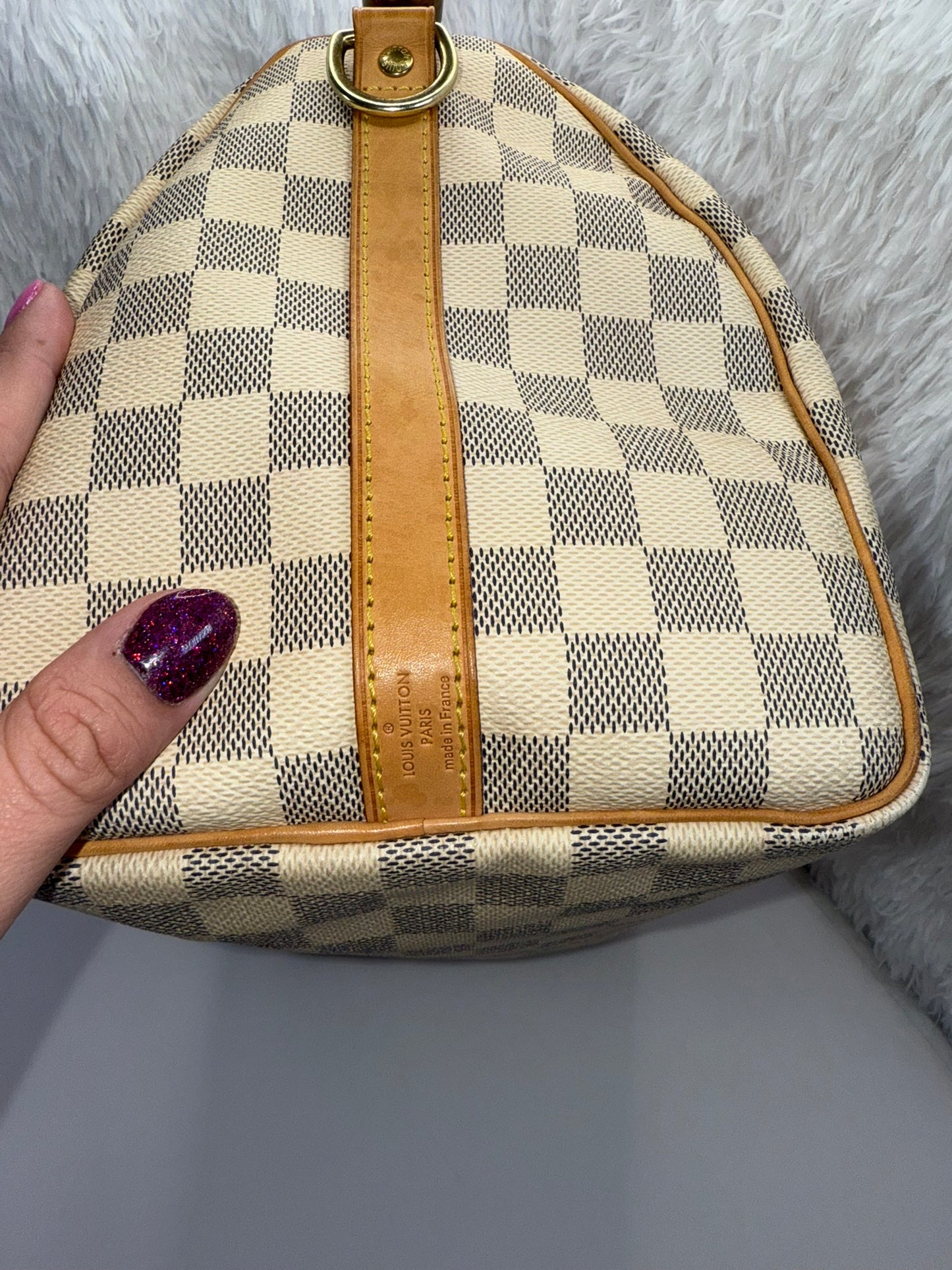LOUIS VUITTON SPEEDY 30 BANDO DAMIER AZUR