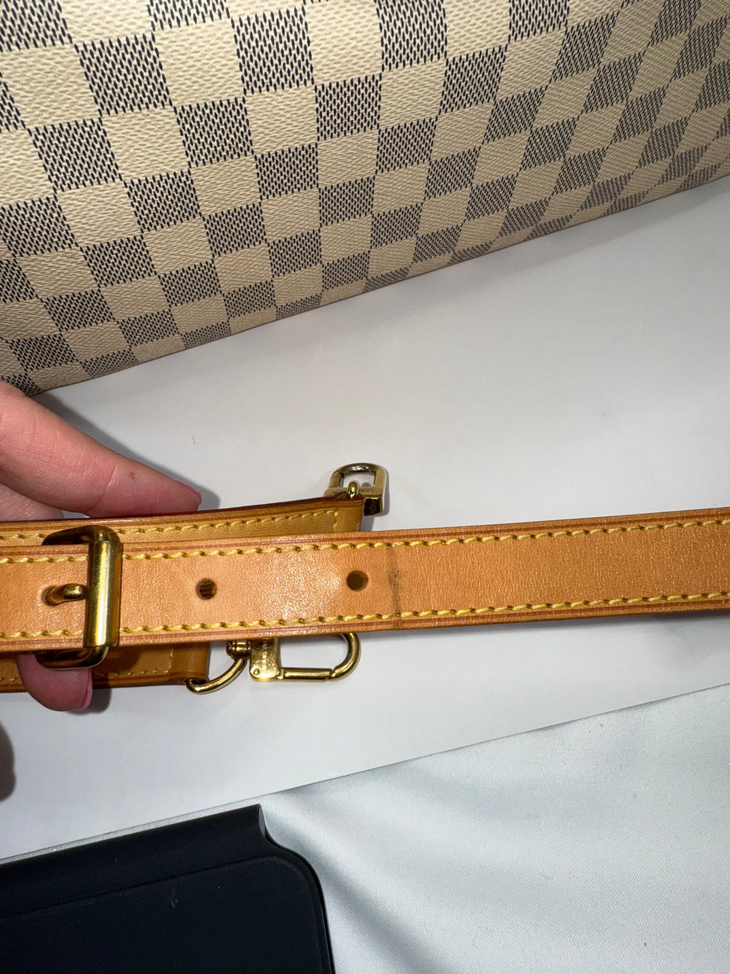 LOUIS VUITTON SPEEDY 30 BANDO DAMIER AZUR