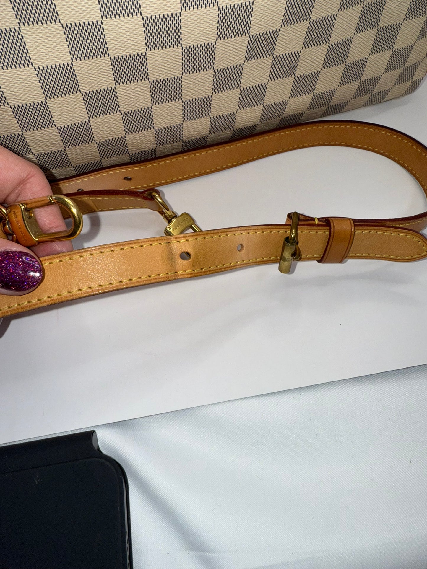 LOUIS VUITTON SPEEDY 30 BANDO DAMIER AZUR