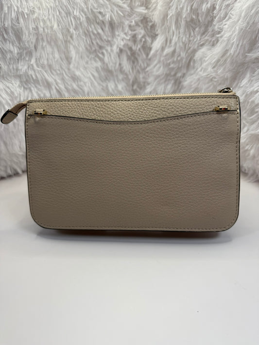 KATE SPADE Leila Small White/Beige Wallet on Chain