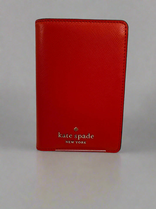 KATE SPADE Red Passport Holder/Wallet