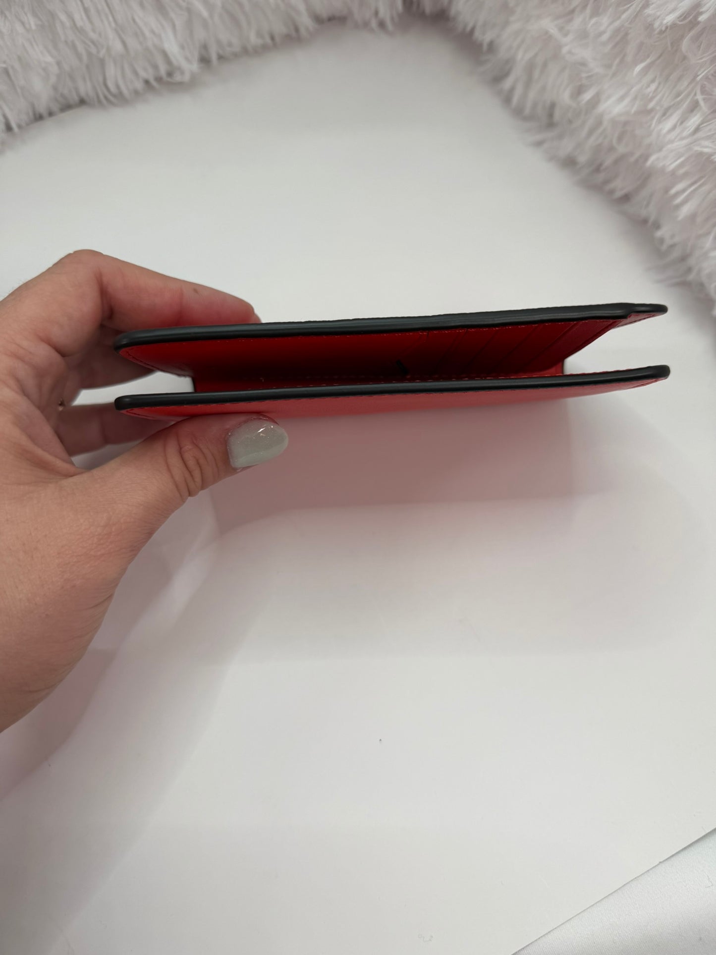 KATE SPADE Red Passport Holder/Wallet