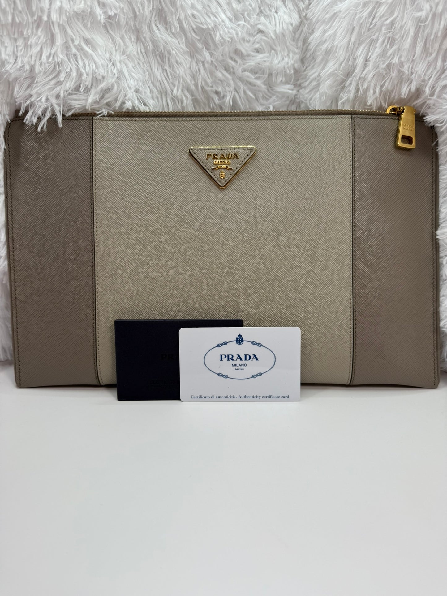 PRADA Saffiano Clutch Pouch