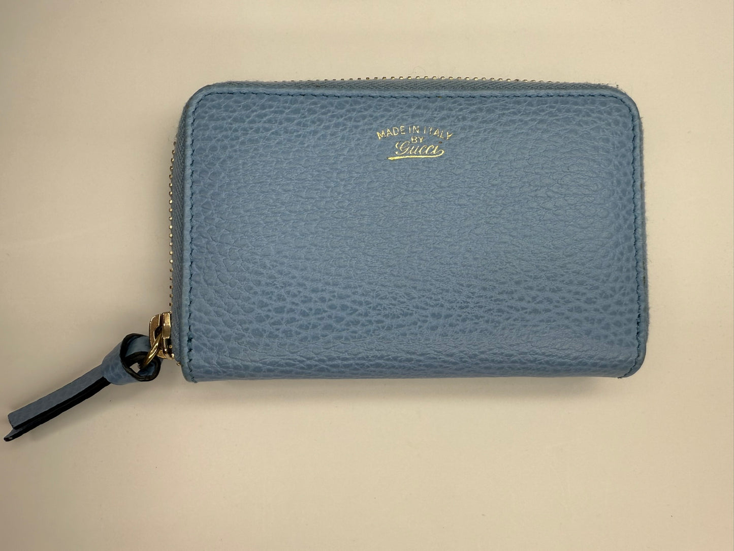 GUCCI Compact Blue Wallet