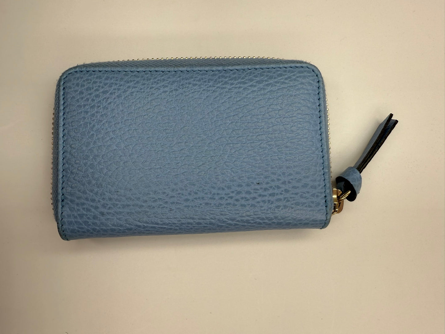 GUCCI Compact Blue Wallet