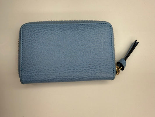 GUCCI Compact Blue Wallet