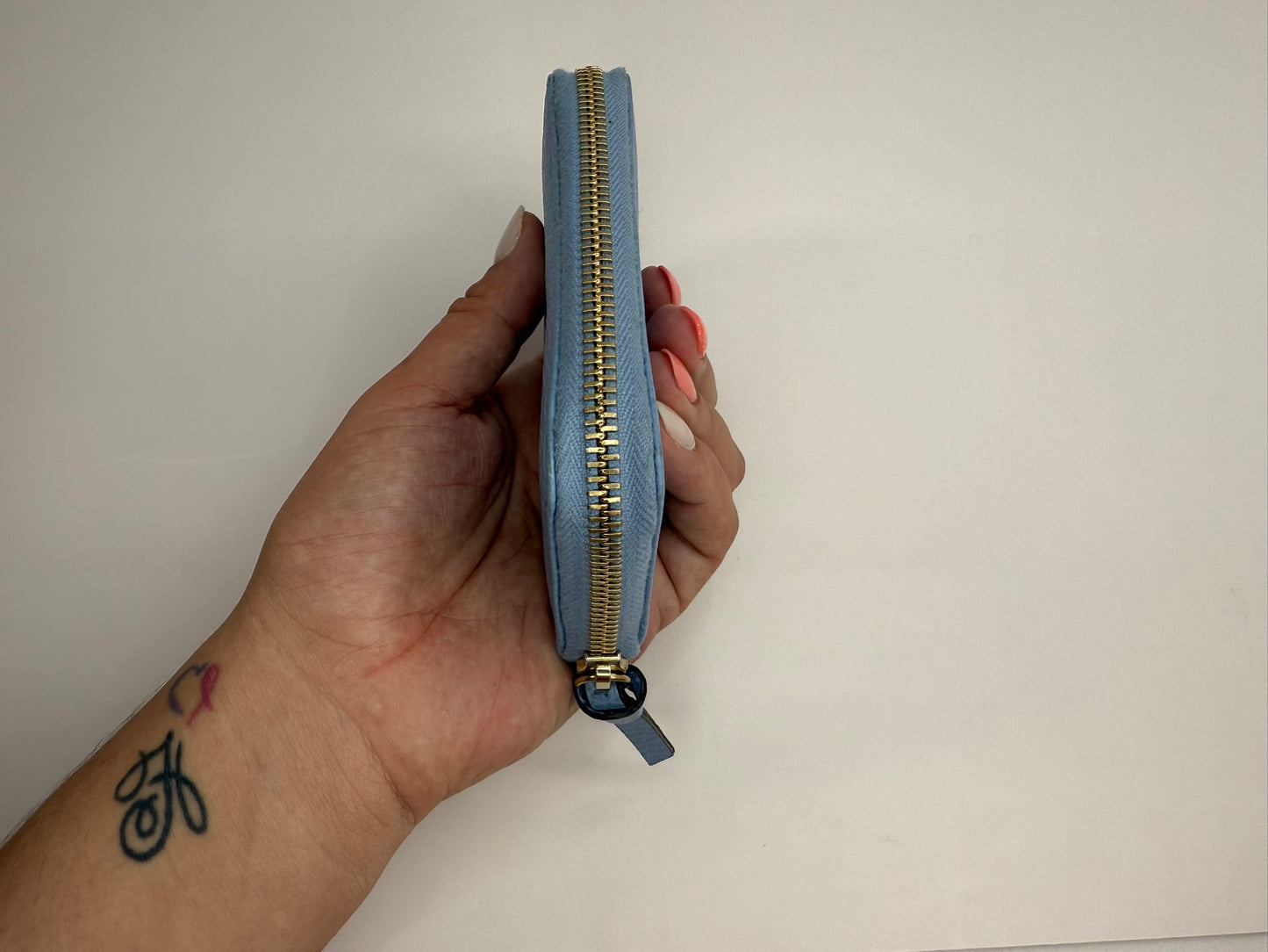 GUCCI Compact Blue Wallet