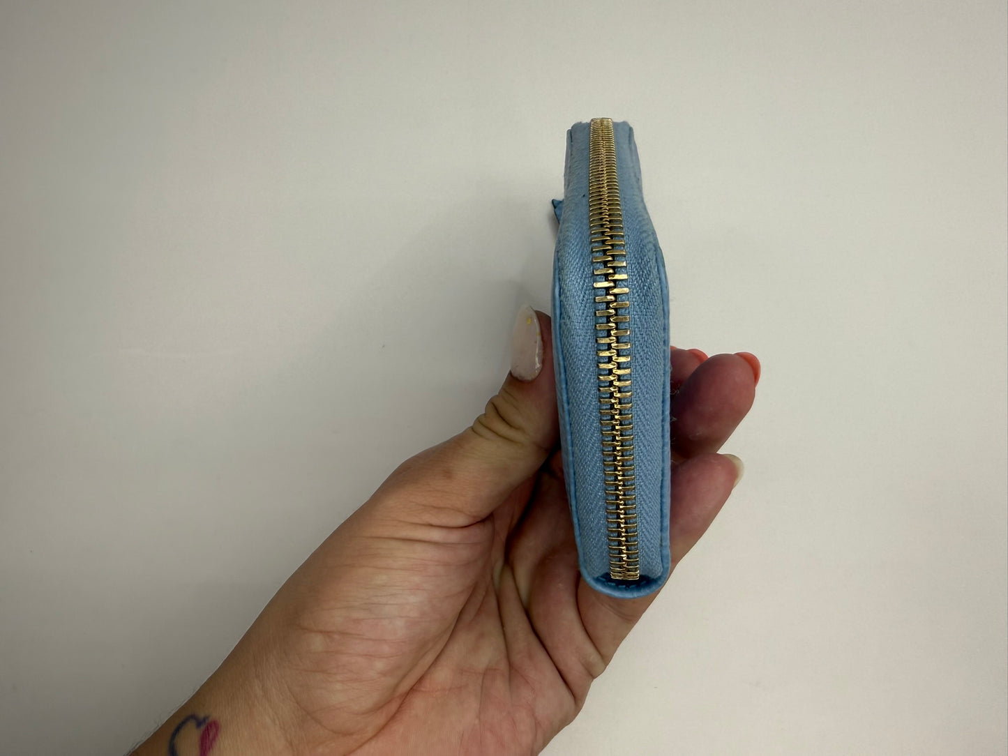 GUCCI Compact Blue Wallet