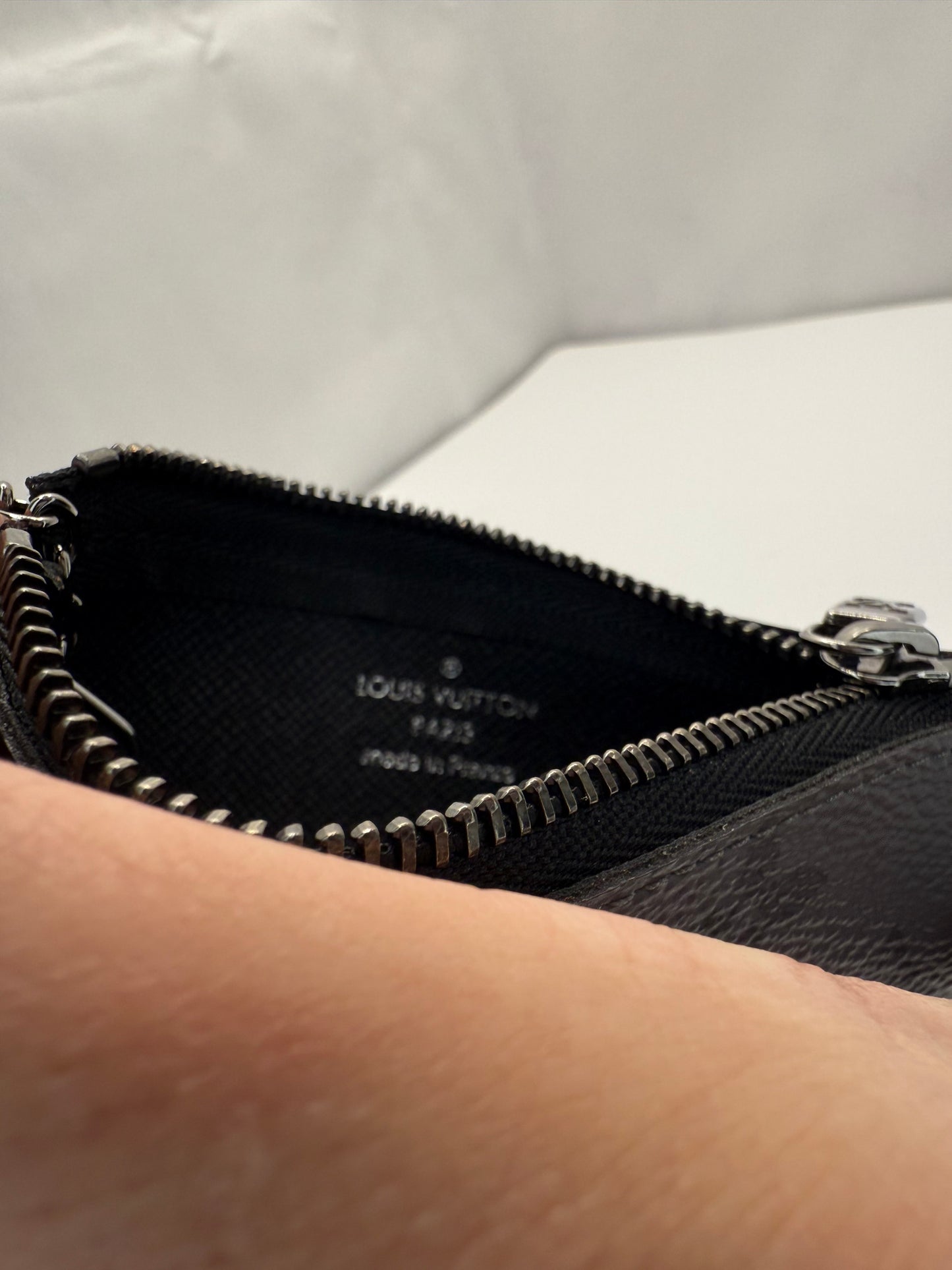 LOUIS VUITTON Key Pouch Monogram Eclipse