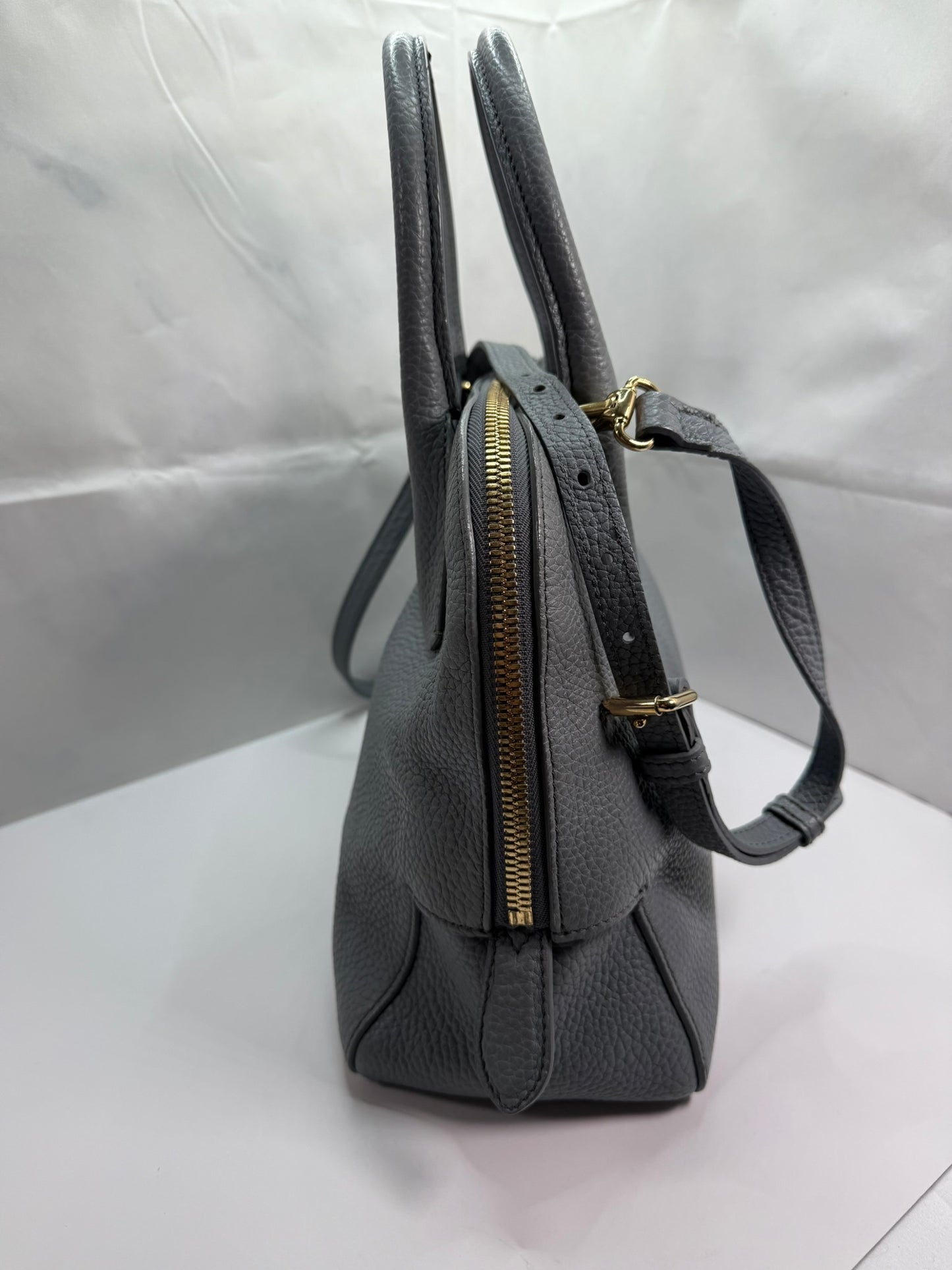 BURBERRY Greenwood Bowling Bag Grainy Leather