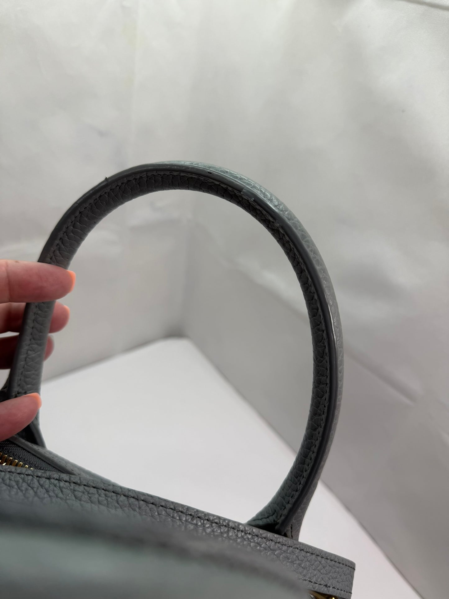BURBERRY Greenwood Bowling Bag Grainy Leather