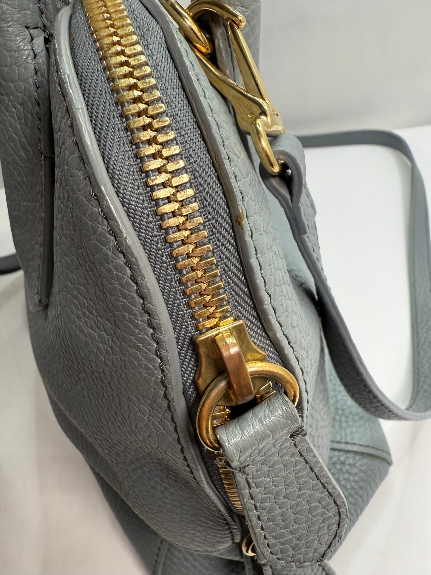 BURBERRY Greenwood Bowling Bag Grainy Leather
