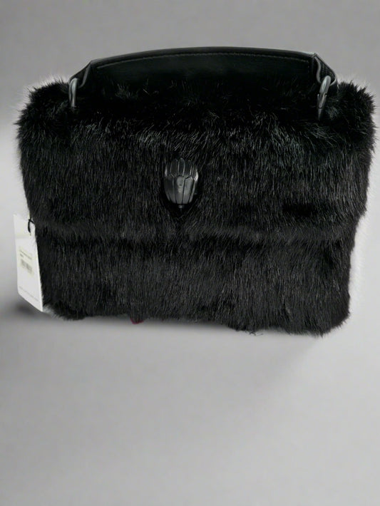 KURT GEIGER Mini Faux Fur Kensington Crossbody Bag