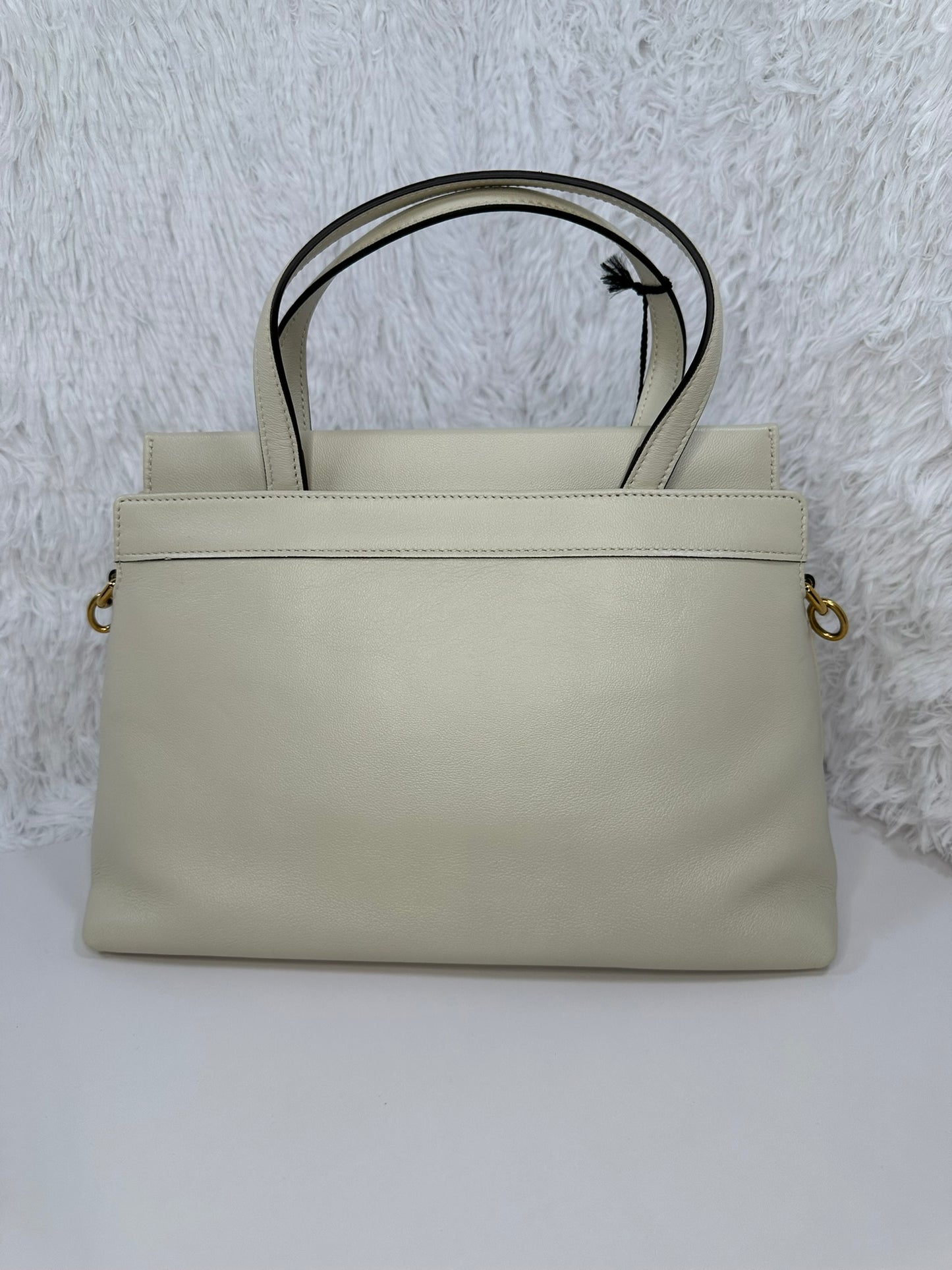 GUCCI Calfskin Interlocking G Top Handle Bag