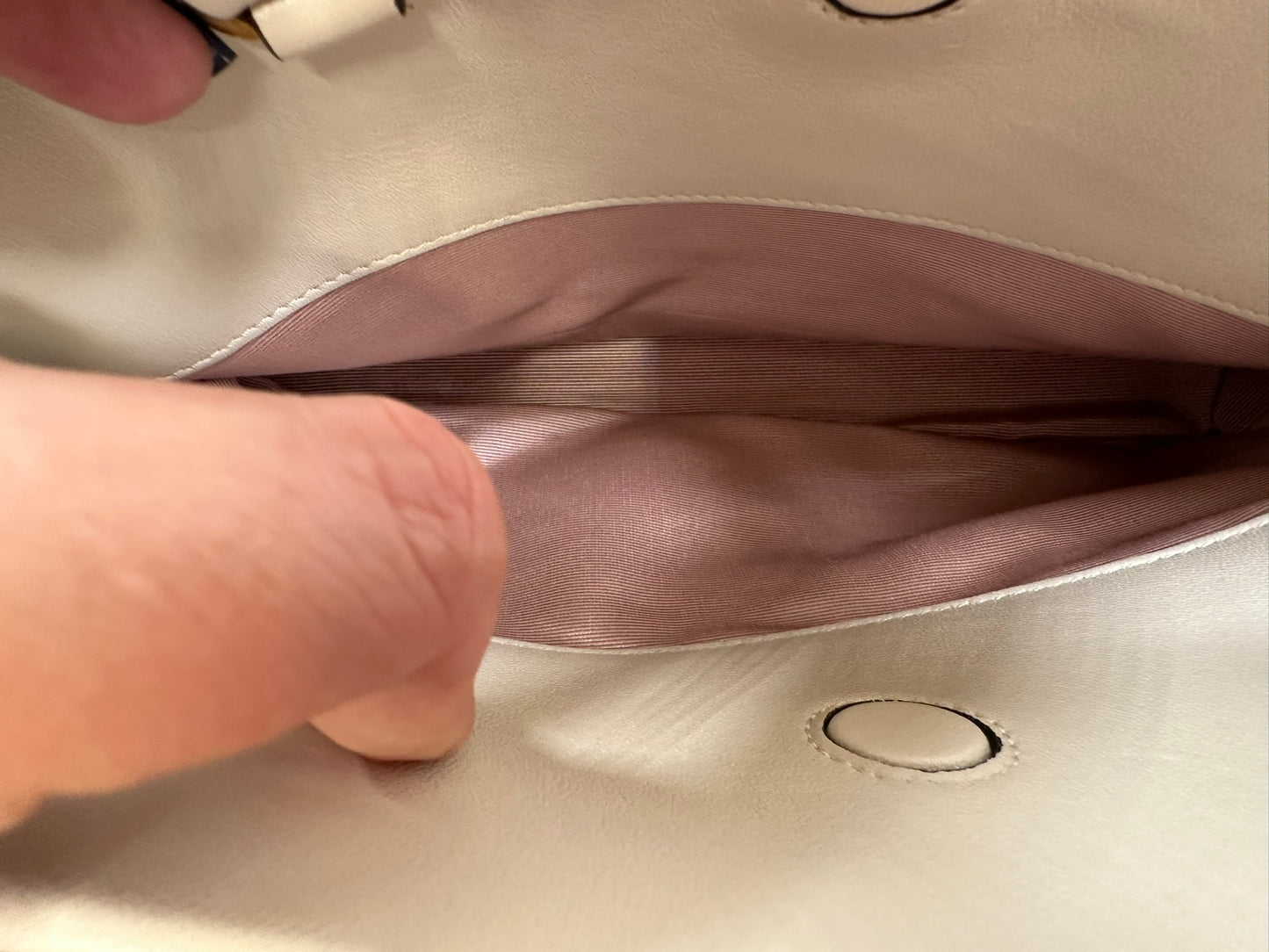 GUCCI Calfskin Interlocking G Top Handle Bag