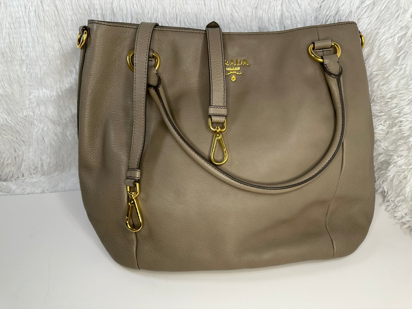 PRADA Vitello Daino 2 Way Handbag