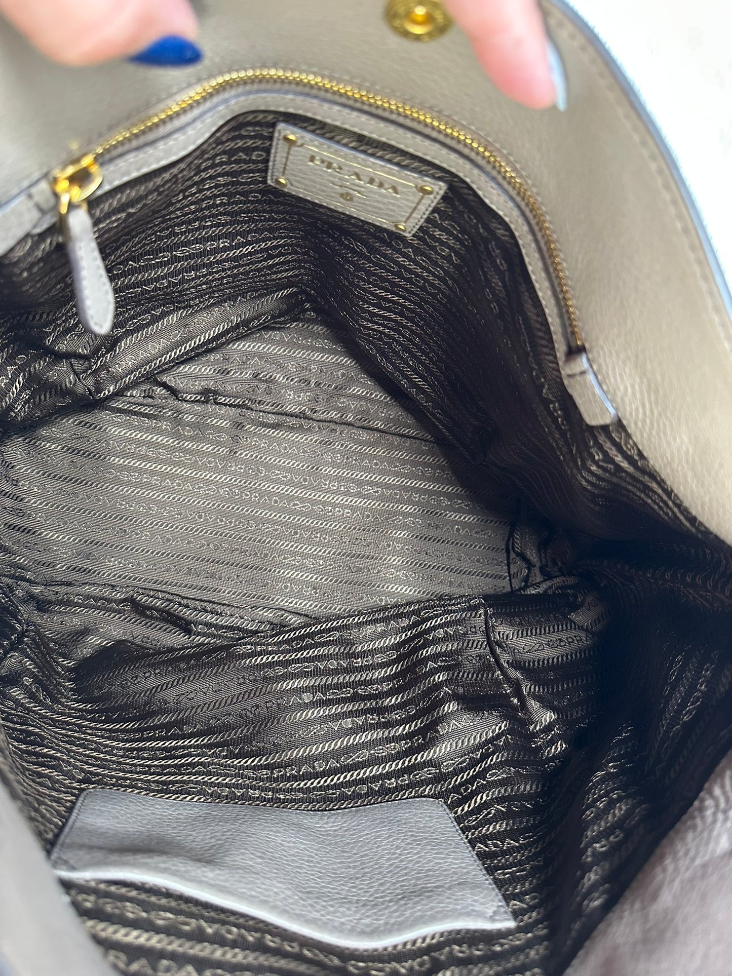 PRADA Vitello Daino 2 Way Handbag