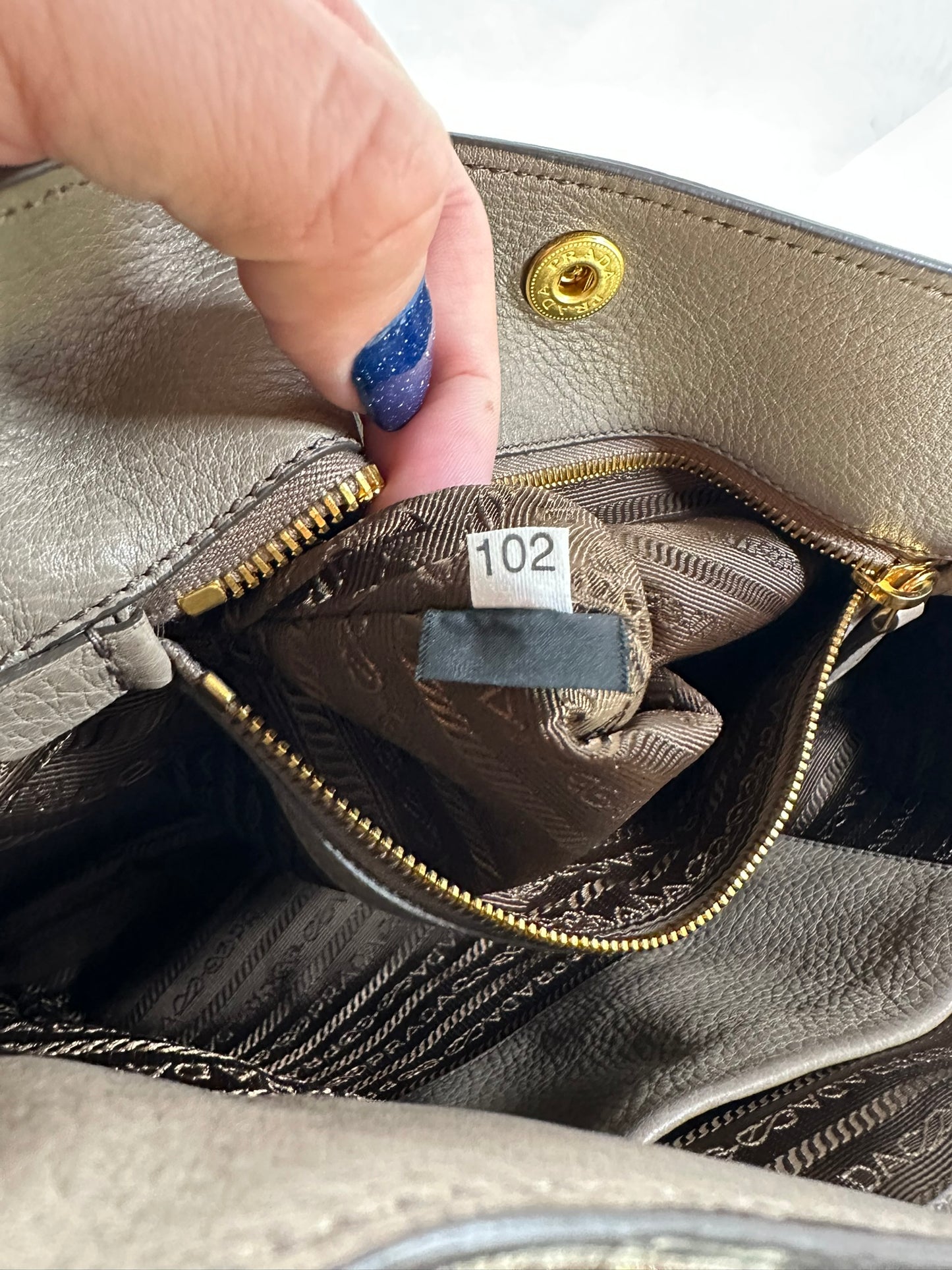 PRADA Vitello Daino 2 Way Handbag
