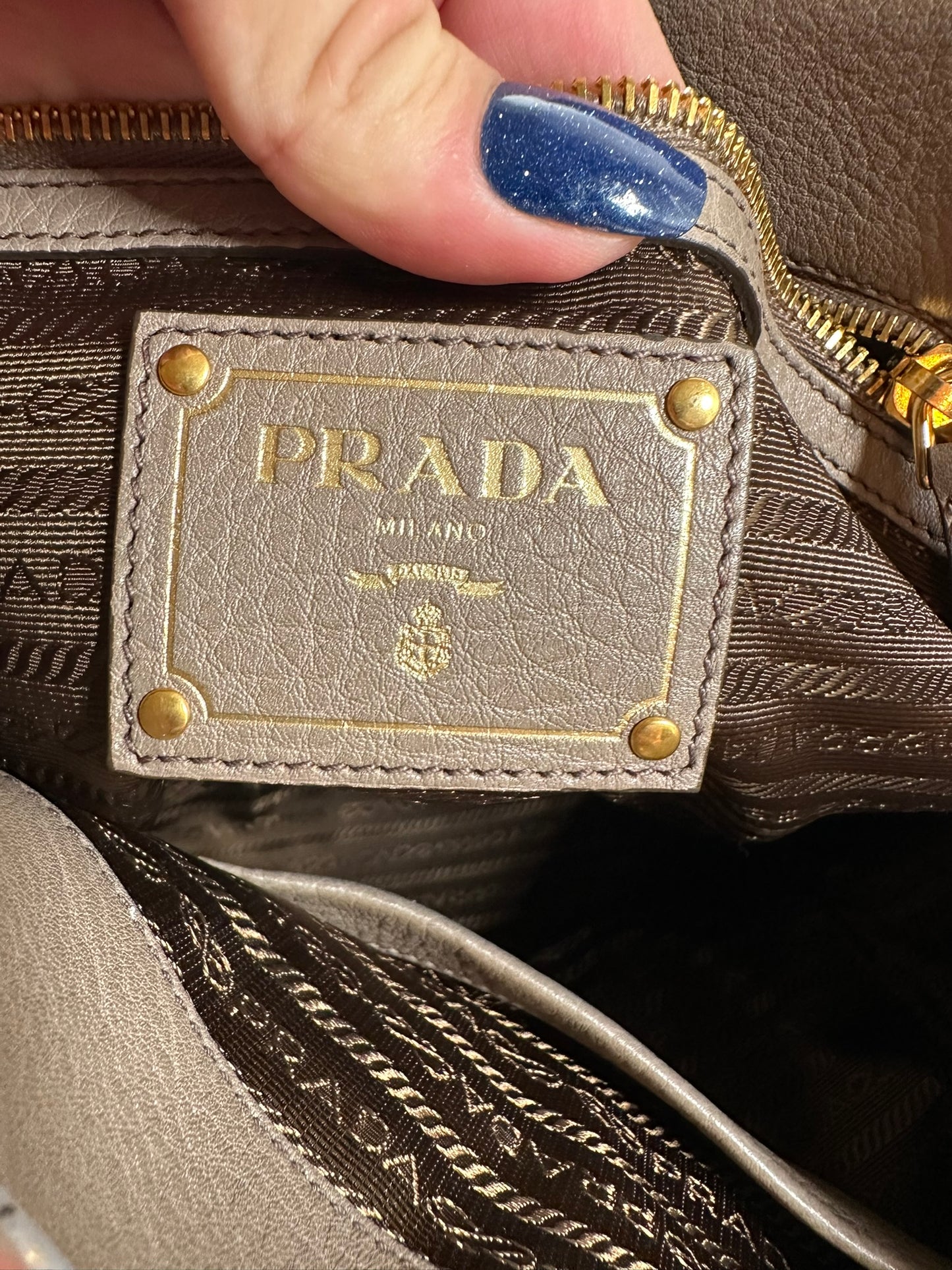 PRADA Vitello Daino 2 Way Handbag