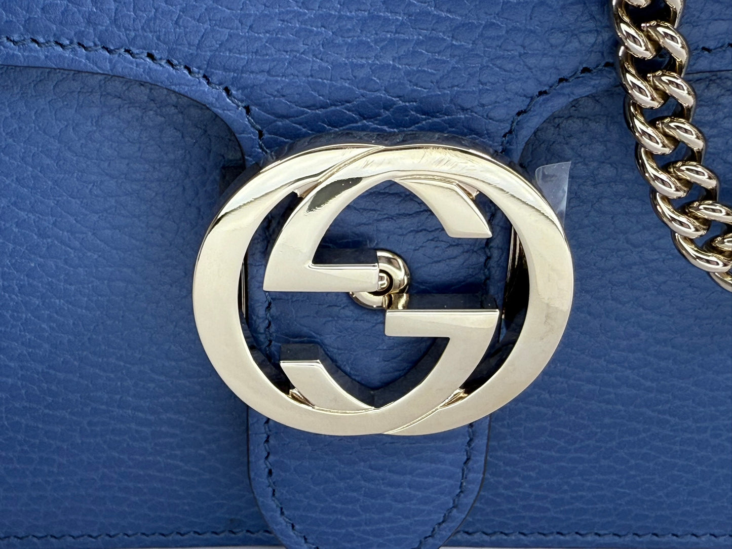 GUCCI Medium Dollar Interlocking G Shoulder Bag