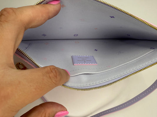 LOUIS VUITTON 
Monogram Spring In The City Neverfull MM Pochette Sunrise Pastel