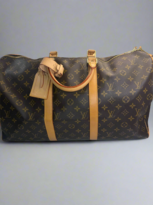 LOUIS VUITTON Keepall Bandouliere Monogram Canvas 50
