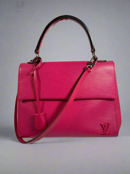 LOUIS VUITTON Cluny MM Epi Hot Pink