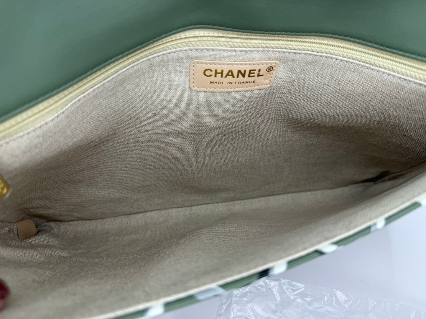 CHANEL 2018 Paris- Greece Painted Clutch