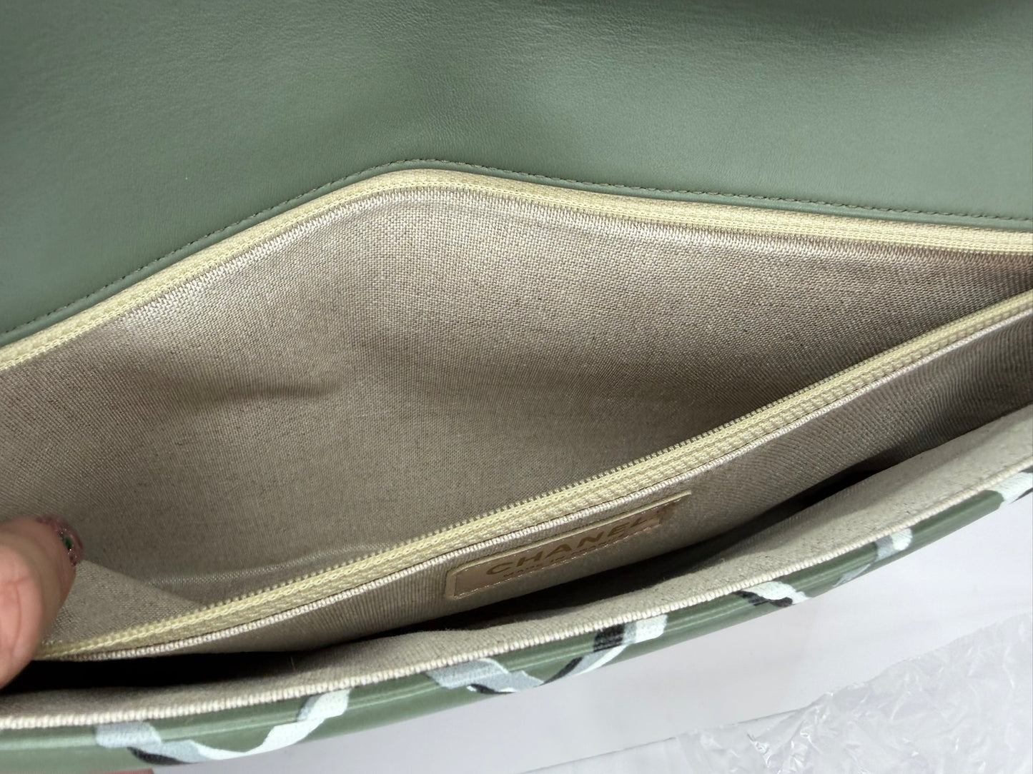 CHANEL 2018 Paris- Greece Painted Clutch